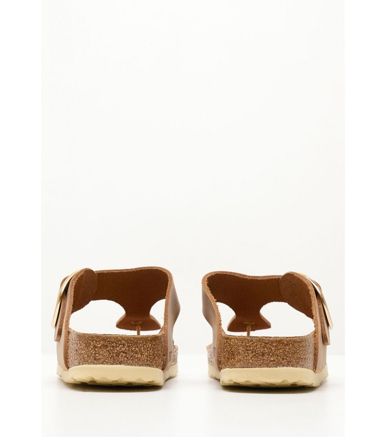 Γυναικεία Flats Gizeh.Bb.Hex Ταμπά Δέρμα Λαδερό Birkenstock Γυναικεία Flats Gizeh.Bb.Hex Ταμπά Δέρμα Λαδερό Birkenstock