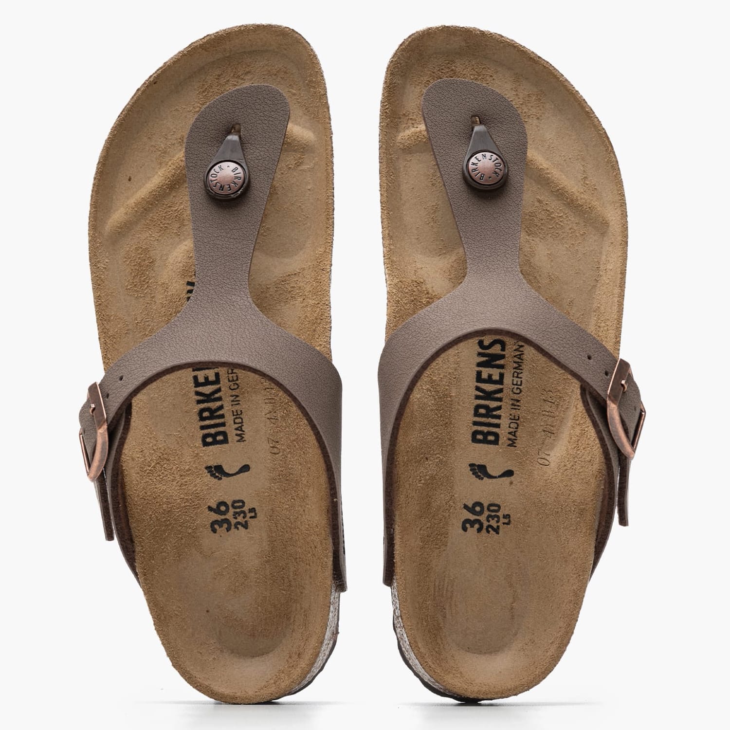 Γυναικεία Flats Gizeh.Bs.Nrw Καφέ ECOleather Birkenstock