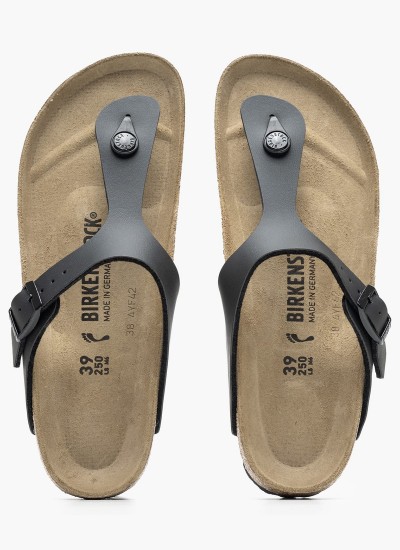 Γυναικεία Flats Sfb.Arizona Μαύρο ECOleather Birkenstock