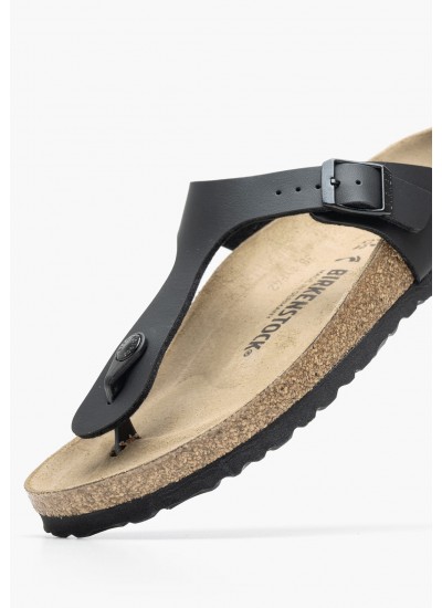 Γυναικεία Flats Gizeh.Bs23 Μαύρο ECOleather Birkenstock