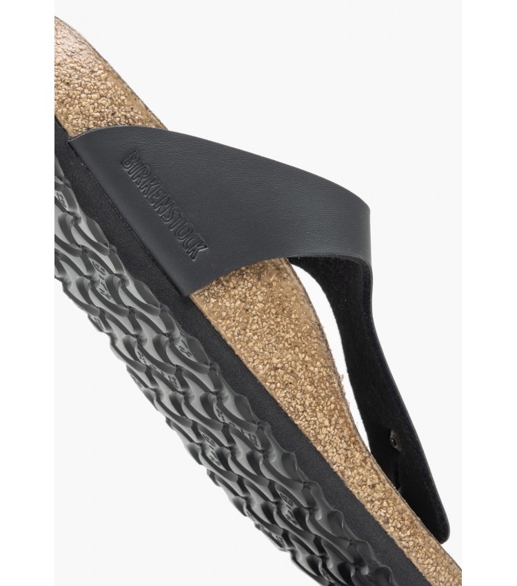 Γυναικεία Flats Gizeh.Bs23 Μαύρο ECOleather Birkenstock Γυναικεία Flats Gizeh.Bs23 Μαύρο ECOleather Birkenstock