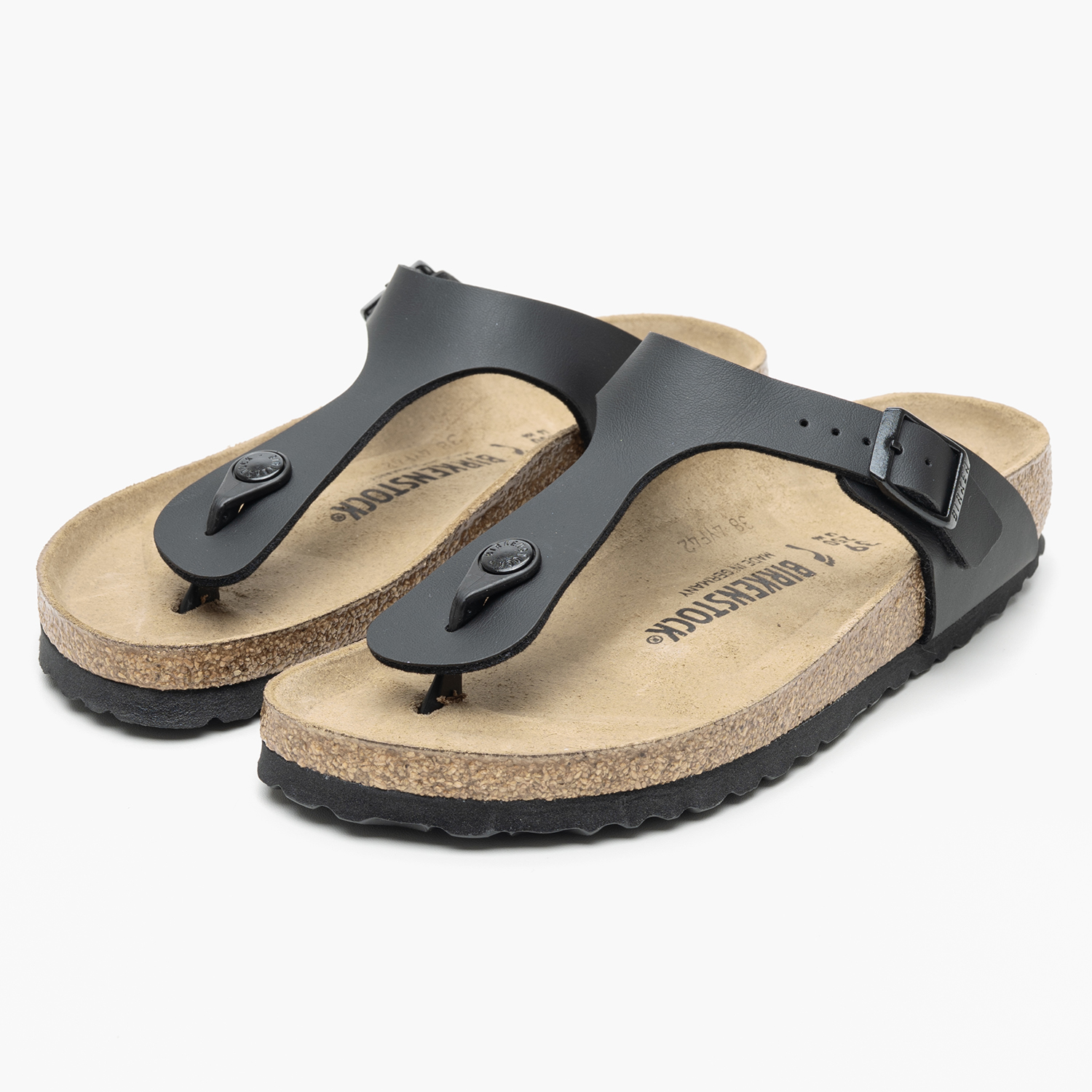 Γυναικεία Flats Gizeh.Bs23 Μαύρο ECOleather Birkenstock Γυναικεία Flats Gizeh.Bs23 Μαύρο ECOleather Birkenstock