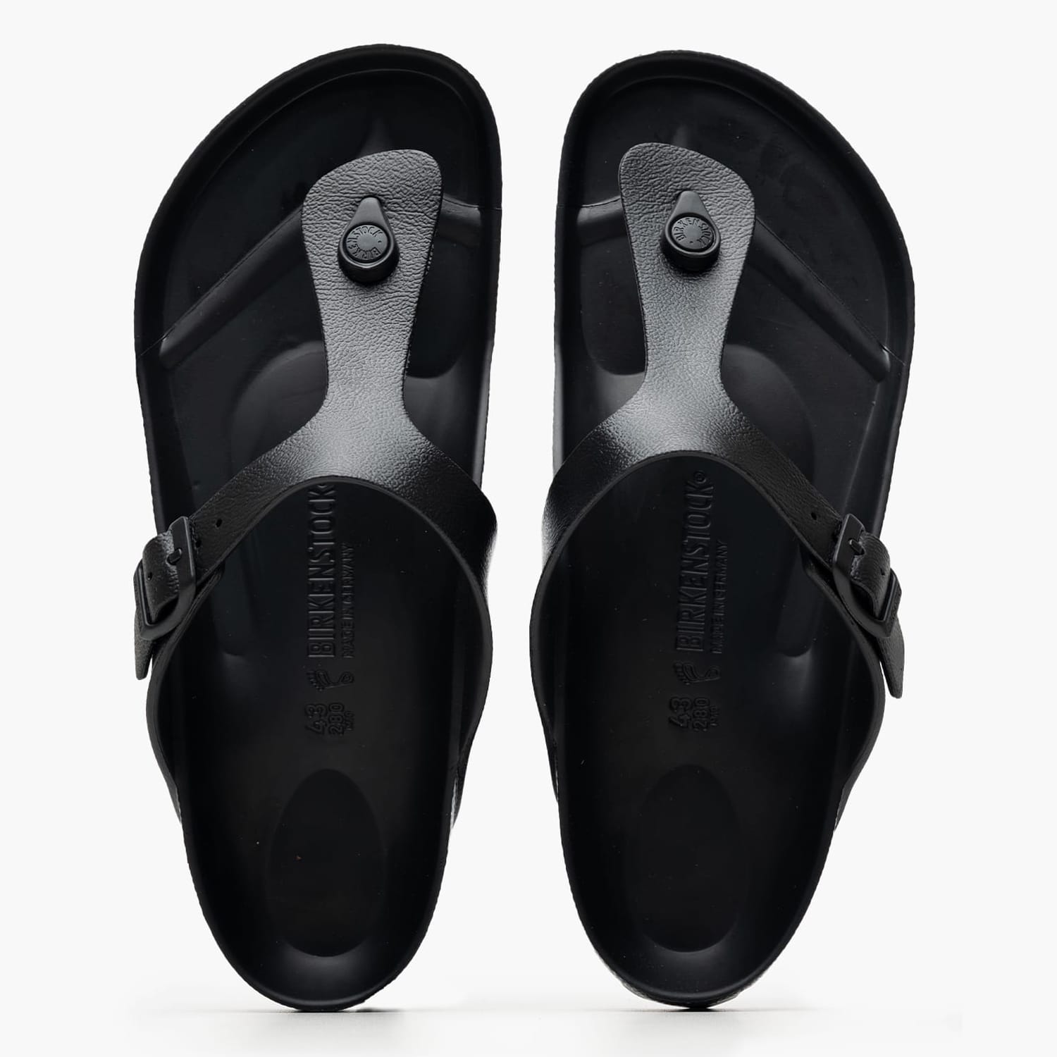 Men Flip Flops & Sandals Gizeh.Eva.M Black Rubber Birkenstock
