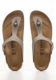 Women Flats Gizeh.Fb Grey ECOleather Birkenstock