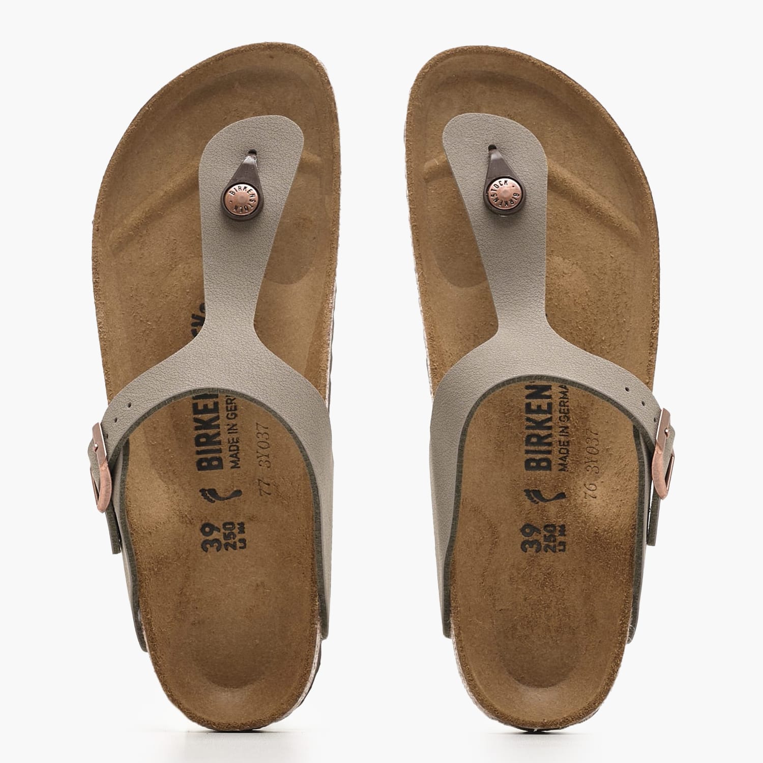 Γυναικεία Flats Gizeh.Fb Γκρι ECOleather Birkenstock