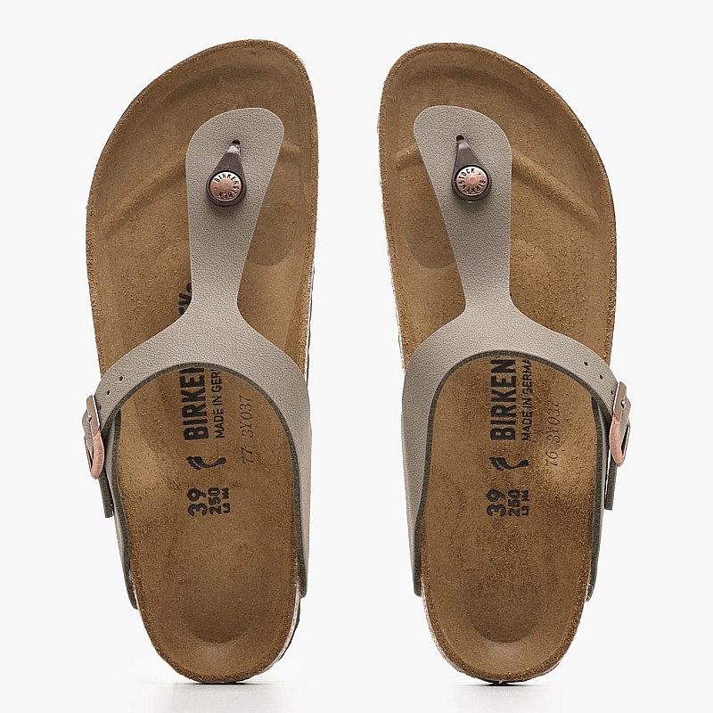 Women Flats Gizeh.Fb Grey ECOleather Birkenstock
