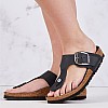 Γυναικεία Flats Gizeh.Hex Μαύρο Δέρμα Λαδερό Birkenstock Γυναικεία Flats Gizeh.Hex Μαύρο Δέρμα Λαδερό Birkenstock