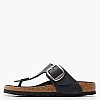 Γυναικεία Flats Gizeh.Hex Μαύρο Δέρμα Λαδερό Birkenstock Γυναικεία Flats Gizeh.Hex Μαύρο Δέρμα Λαδερό Birkenstock
