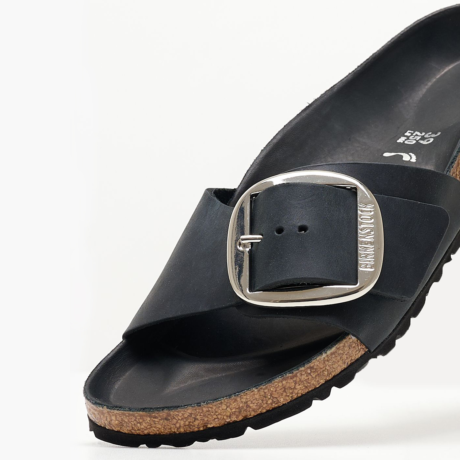 Γυναικεία Flats Madrid.Hex.Bl Μαύρο Δέρμα Λαδερό Birkenstock