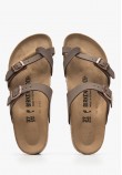 Women Flats Mayari.Birko Brown ECOleather Birkenstock