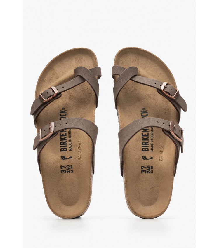 Γυναικεία Flats Mayari.Birko Καφέ ECOleather Birkenstock Γυναικεία Flats Mayari.Birko Καφέ ECOleather Birkenstock