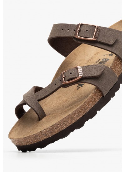 Γυναικεία Flats Mayari.Birko Καφέ ECOleather Birkenstock