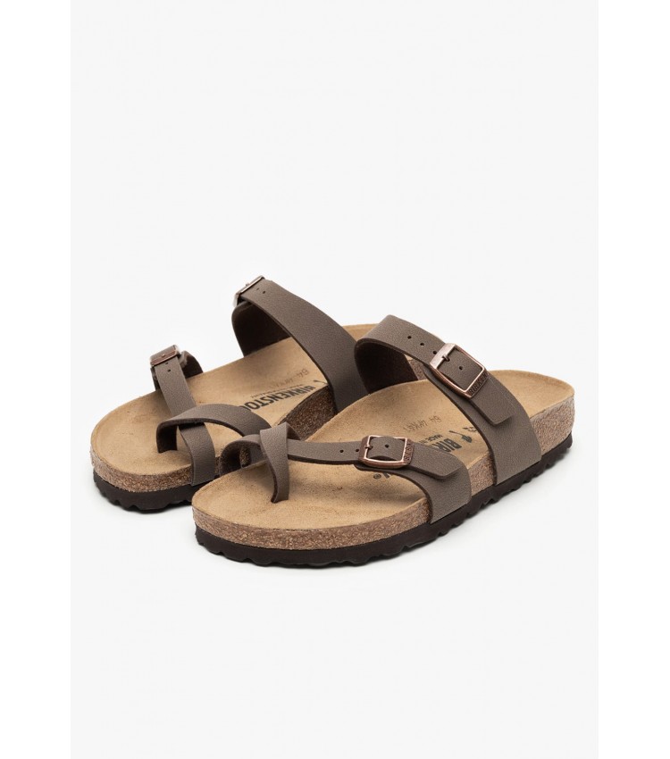 Γυναικεία Flats Mayari.Birko Καφέ ECOleather Birkenstock Γυναικεία Flats Mayari.Birko Καφέ ECOleather Birkenstock