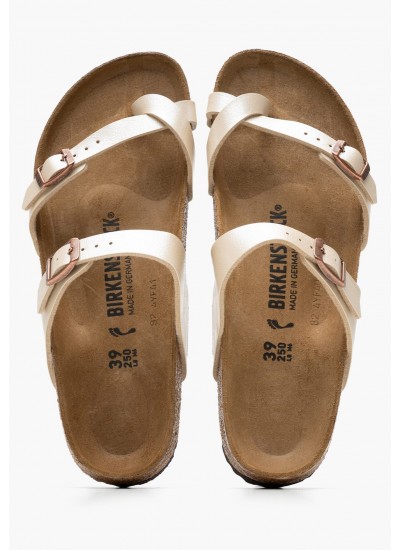 Γυναικεία Flats Mayari.Flor Μπεζ ECOleather Birkenstock