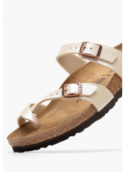 Γυναικεία Flats Mayari.Flor Μπεζ ECOleather Birkenstock