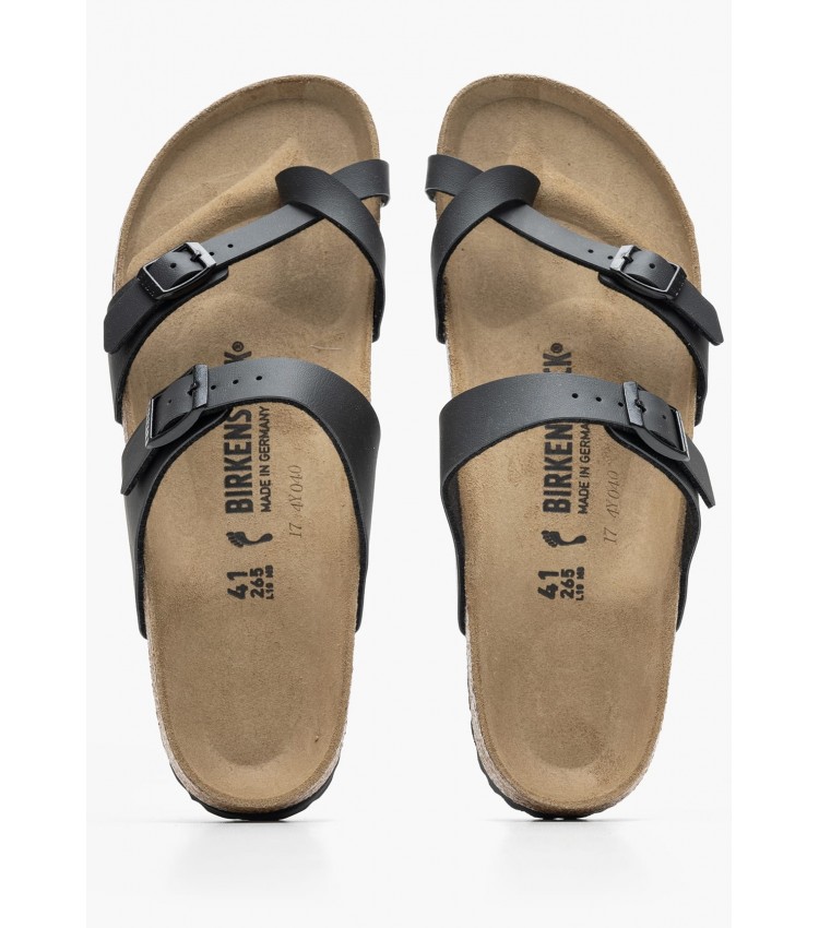 Γυναικεία Flats Mayari.Wmn Μαύρο ECOleather Birkenstock Γυναικεία Flats Mayari.Wmn Μαύρο ECOleather Birkenstock