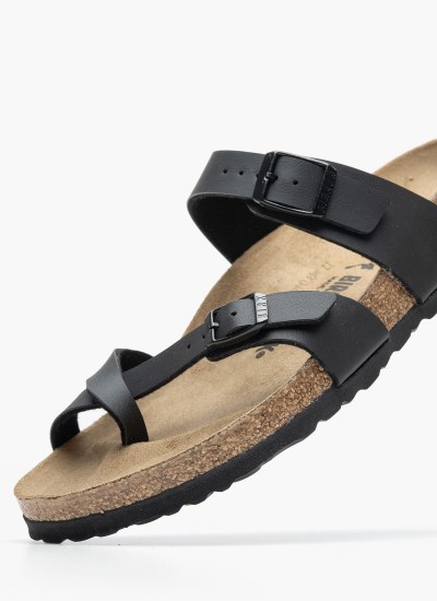 Γυναικεία Flats Sfb.Arizona Μαύρο ECOleather Birkenstock