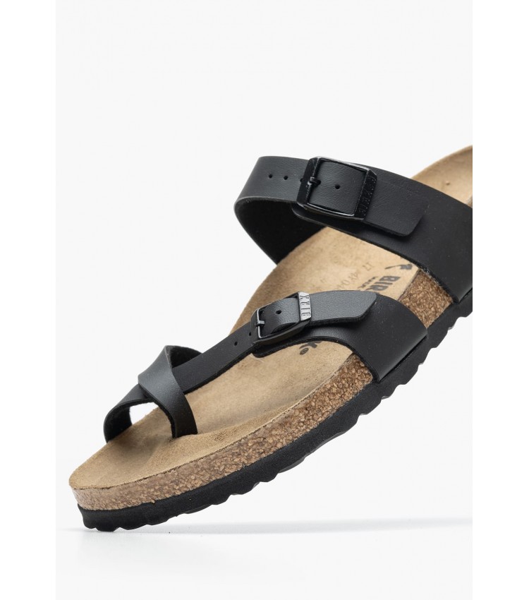 Γυναικεία Flats Mayari.Wmn Μαύρο ECOleather Birkenstock Γυναικεία Flats Mayari.Wmn Μαύρο ECOleather Birkenstock