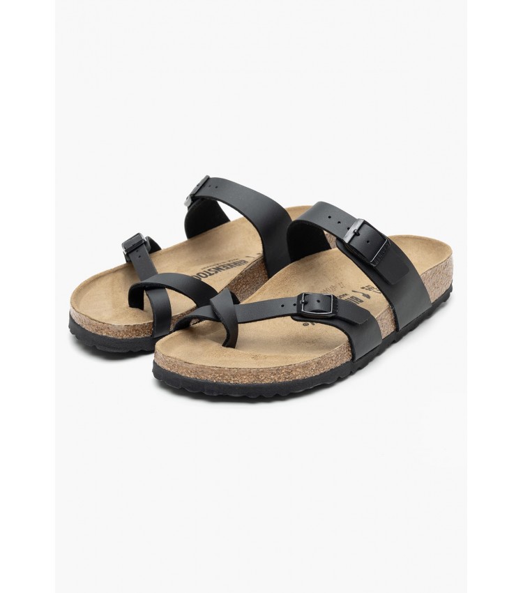Γυναικεία Flats Mayari.Wmn Μαύρο ECOleather Birkenstock Γυναικεία Flats Mayari.Wmn Μαύρο ECOleather Birkenstock