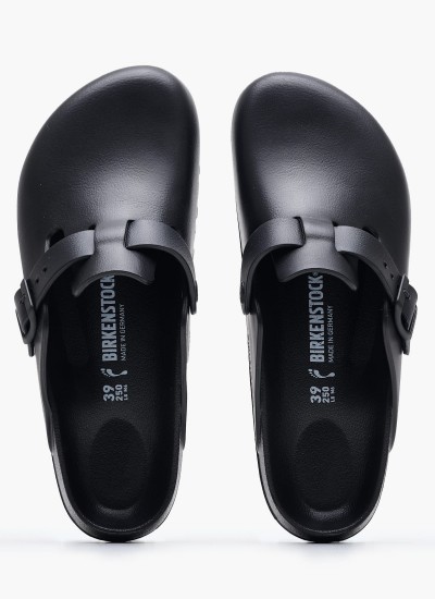 Γυναικεία Flats Gizeh.Big.Buckle Μαύρο Δέρμα Birkenstock