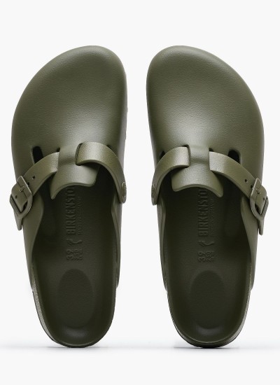 Γυναικεία Flats Gizeh.Big.Buckle Μαύρο Δέρμα Birkenstock