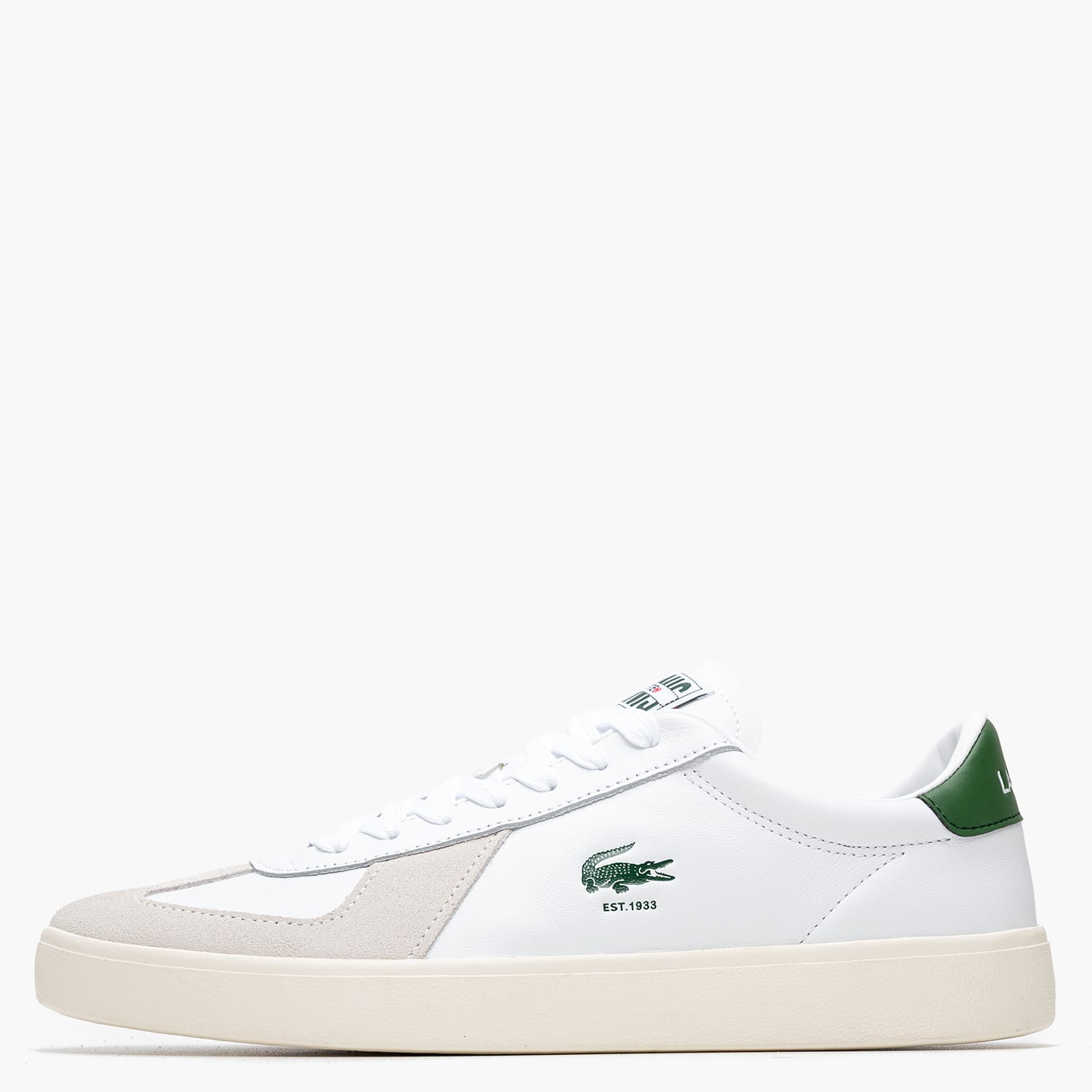 Ανδρικά Παπούτσια Casual Baseshot.Core Άσπρο Δέρμα Lacoste
