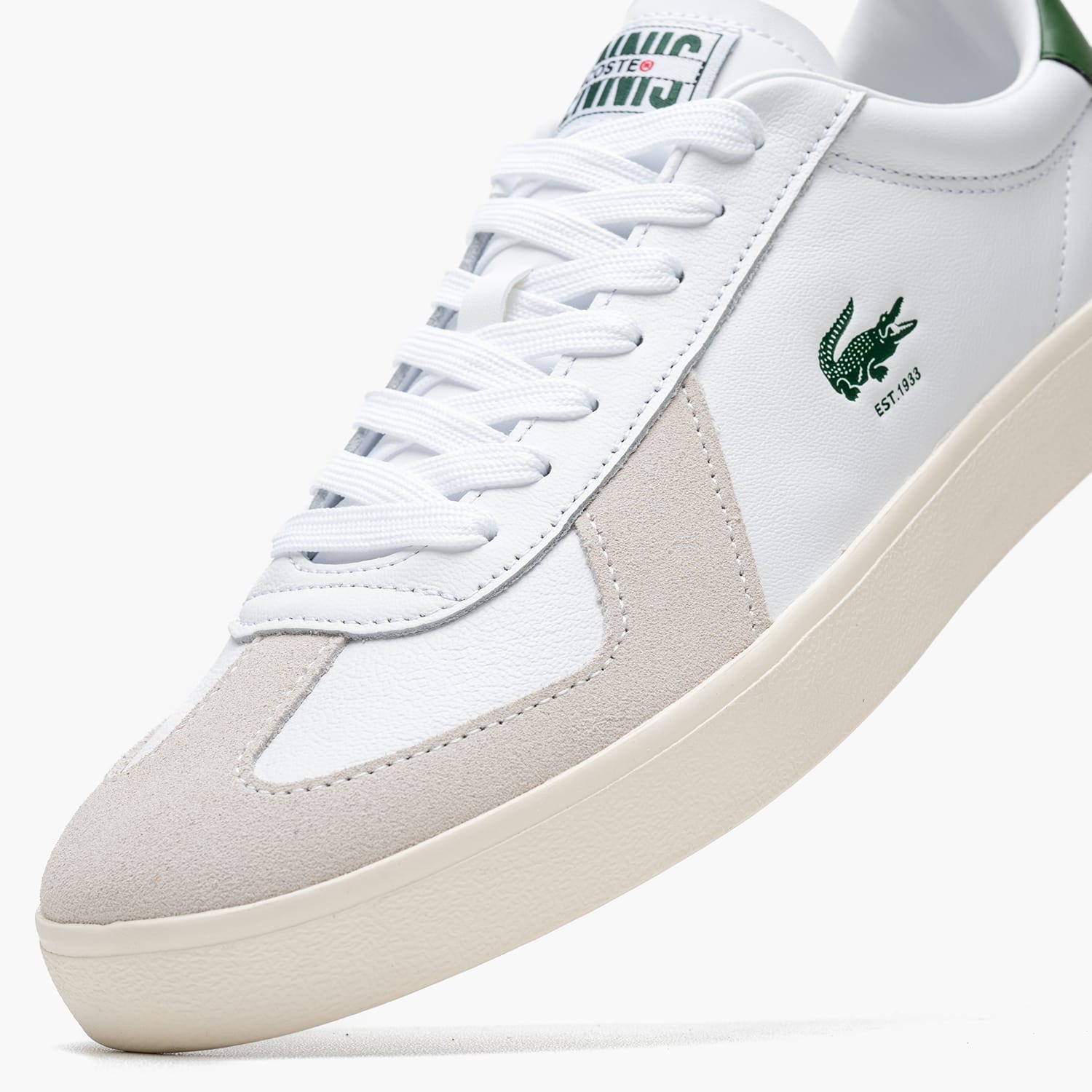 Ανδρικά Παπούτσια Casual Baseshot.Core Άσπρο Δέρμα Lacoste