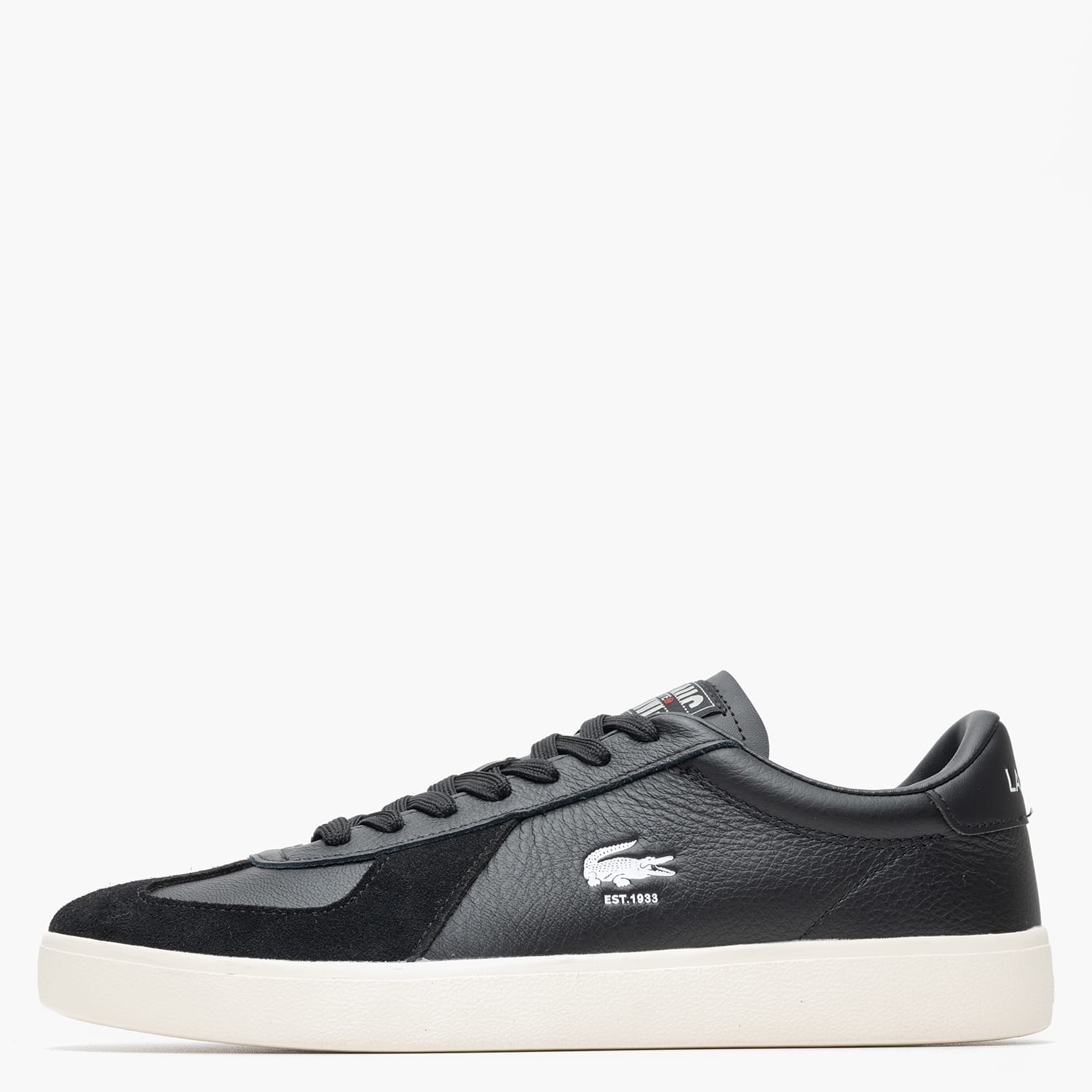 Ανδρικά Παπούτσια Casual Baseshot.Pro Μαύρο Δέρμα Lacoste