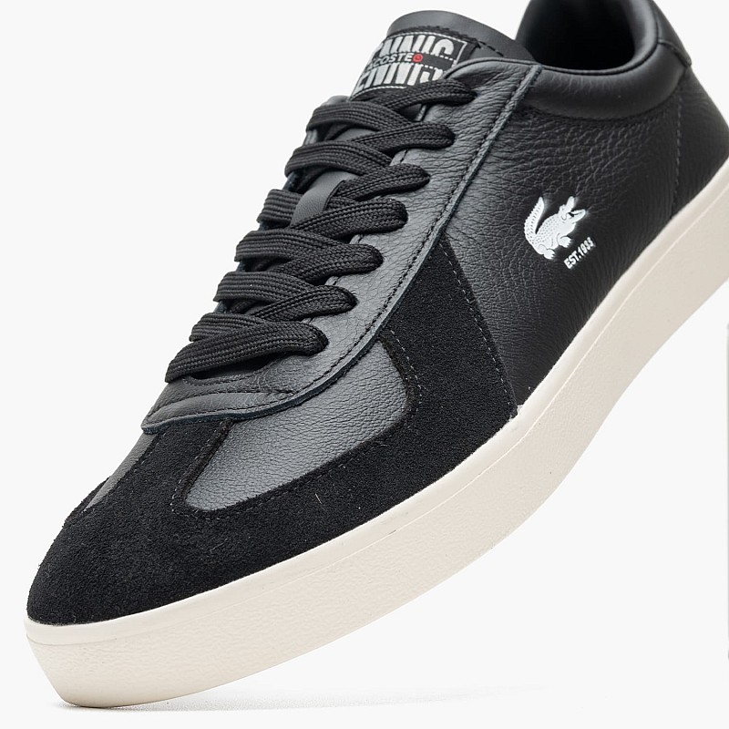 Ανδρικά Παπούτσια Casual Baseshot.Pro Μαύρο Δέρμα Lacoste