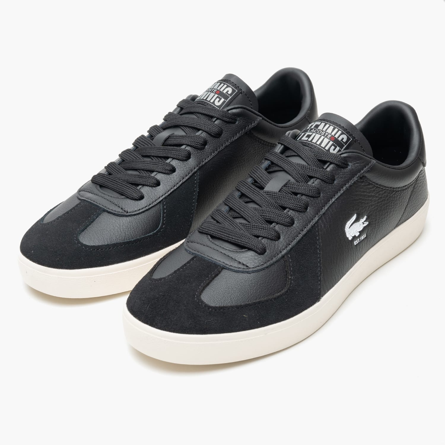 Ανδρικά Παπούτσια Casual Baseshot.Pro Μαύρο Δέρμα Lacoste