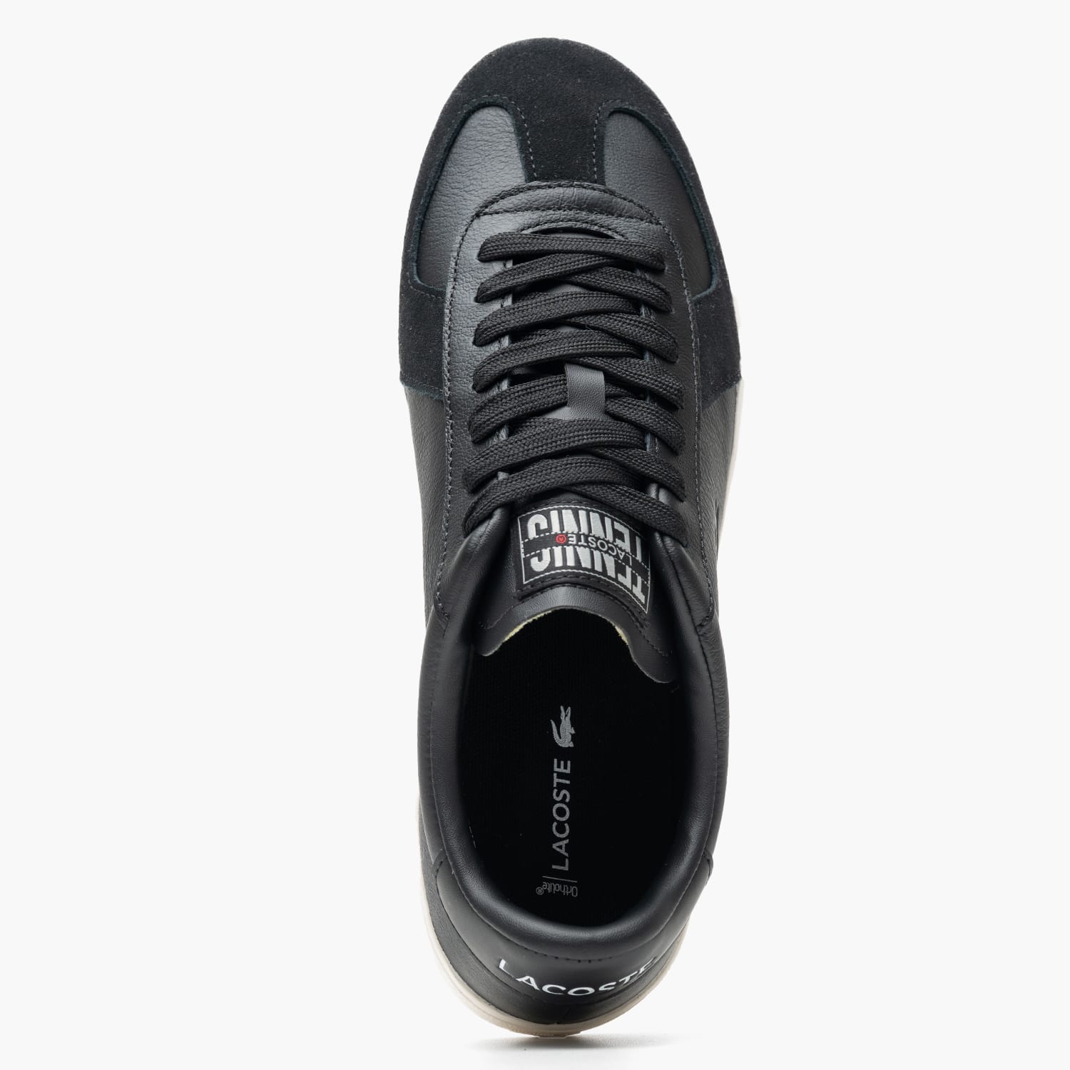 Ανδρικά Παπούτσια Casual Baseshot.Pro Μαύρο Δέρμα Lacoste