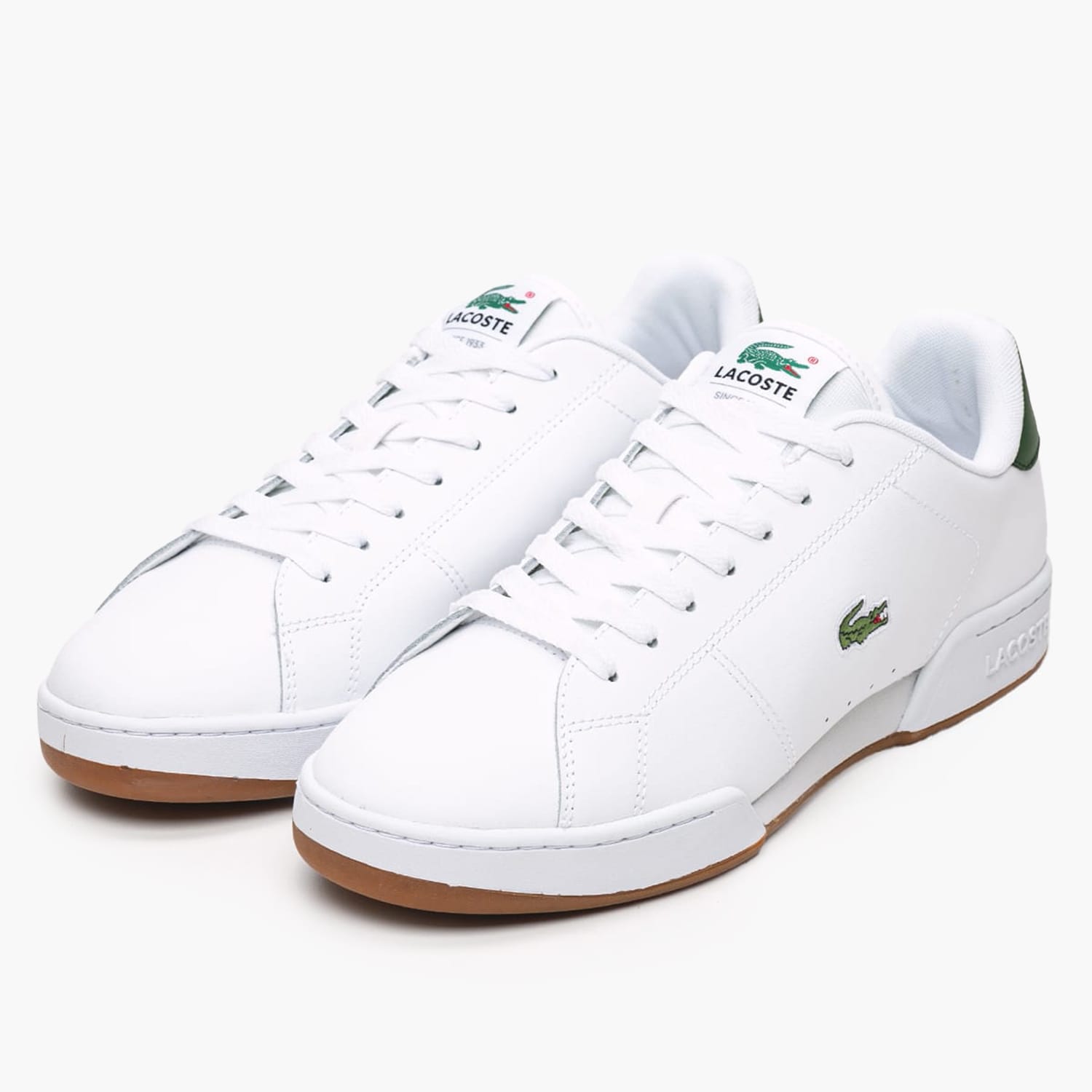 Ανδρικά Παπούτσια Casual Carnaby.Cup Άσπρο Δέρμα Lacoste Ανδρικά Παπούτσια Casual Carnaby.Cup Άσπρο Δέρμα Lacoste