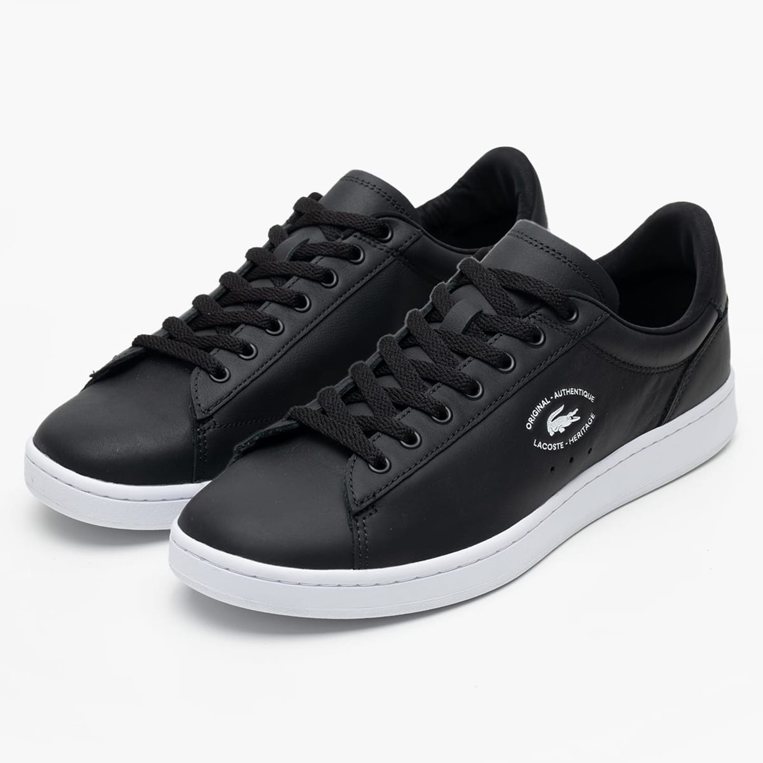 Ανδρικά Παπούτσια Casual Carnaby.Set.2 Μαύρο Δέρμα Lacoste Ανδρικά Παπούτσια Casual Carnaby.Set.2 Μαύρο Δέρμα Lacoste