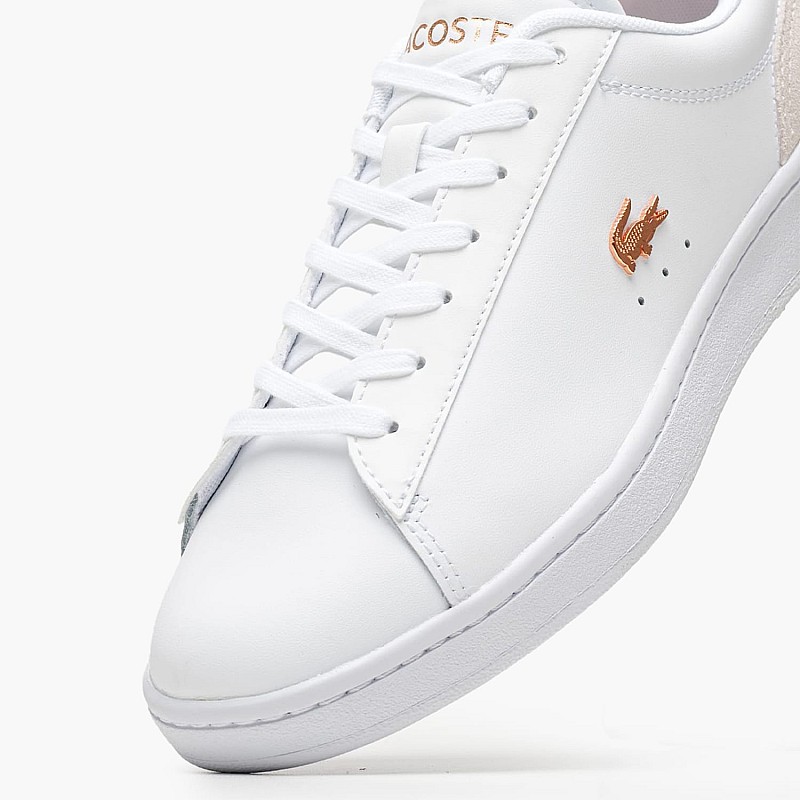 Γυναικεία Παπούτσια Casual Carnaby.Set24 Άσπρο Δέρμα Lacoste