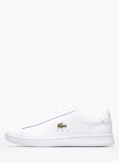 Γυναικεία Παπούτσια Casual Court.Zero Μπεζ Δέρμα Lacoste