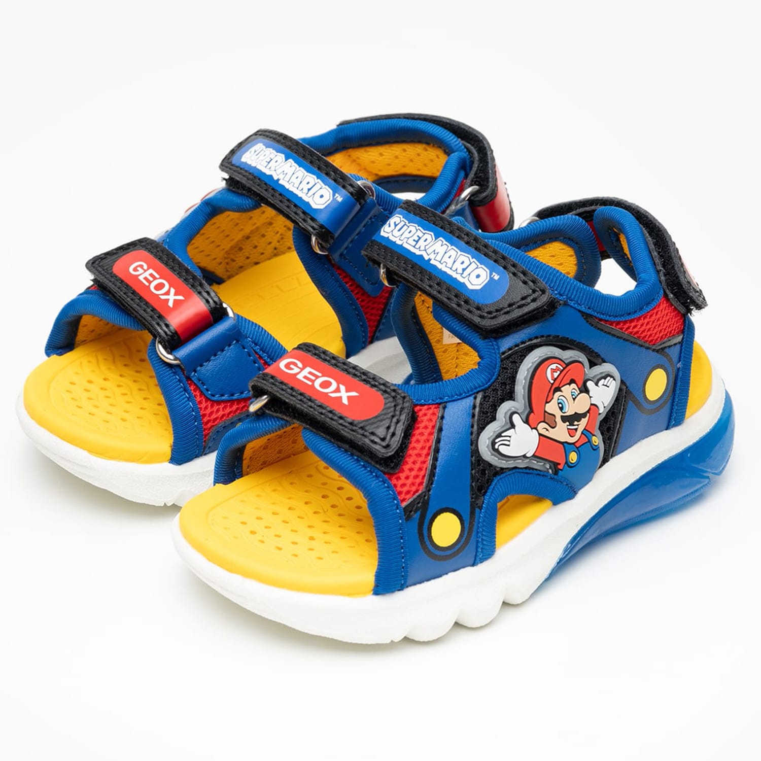 Kids Flip Flops & Sandals Ciberdron.Active Blue ECOleather Geox