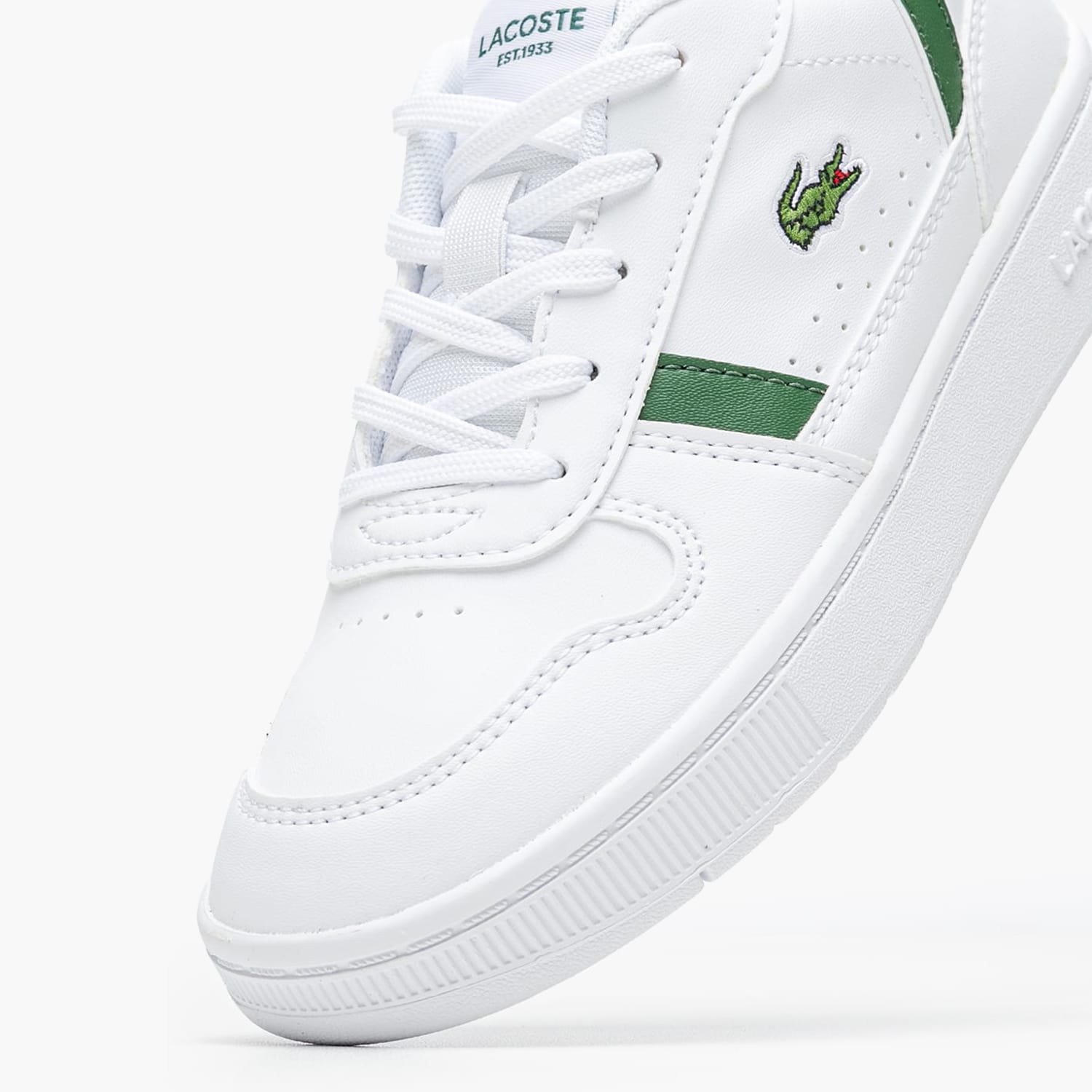 Παιδικά Παπούτσια Casual Clip.Courtset Άσπρο ECOleather Lacoste