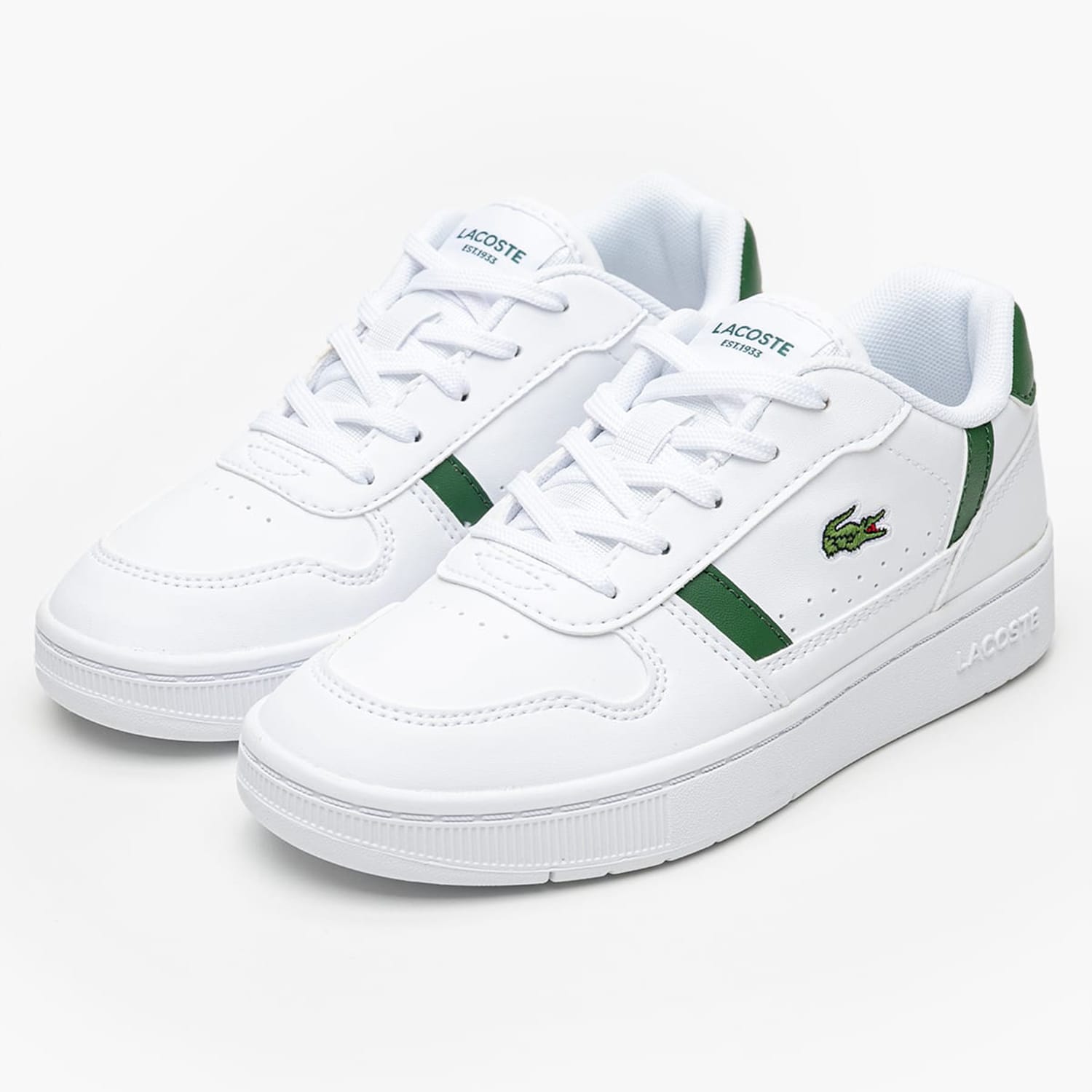 Kids Casual Shoes Clip.Courtset White ECOleather Lacoste Kids Casual Shoes Clip.Courtset White ECOleather Lacoste