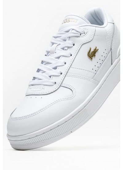 Γυναικεία Παπούτσια Casual Lineset1 Άσπρο Δέρμα Lacoste