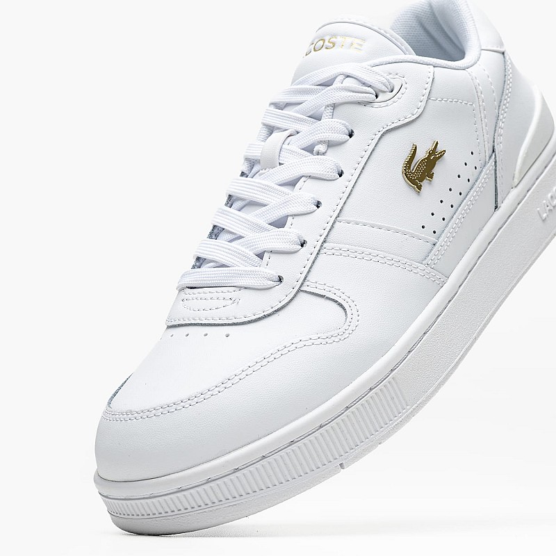 Γυναικεία Παπούτσια Casual Clip.Set.2 Άσπρο Δέρμα Lacoste
