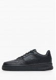 Ανδρικά Παπούτσια Casual L001.Gset Μαύρο Δέρμα Lacoste