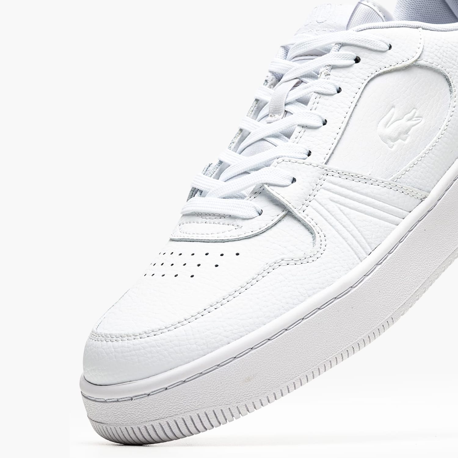 Ανδρικά Παπούτσια Casual L001.Gset Άσπρο Δέρμα Lacoste