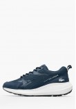 Ανδρικά Παπούτσια Casual L003.Ath Μπλε Δέρμα-Ύφασμα Lacoste