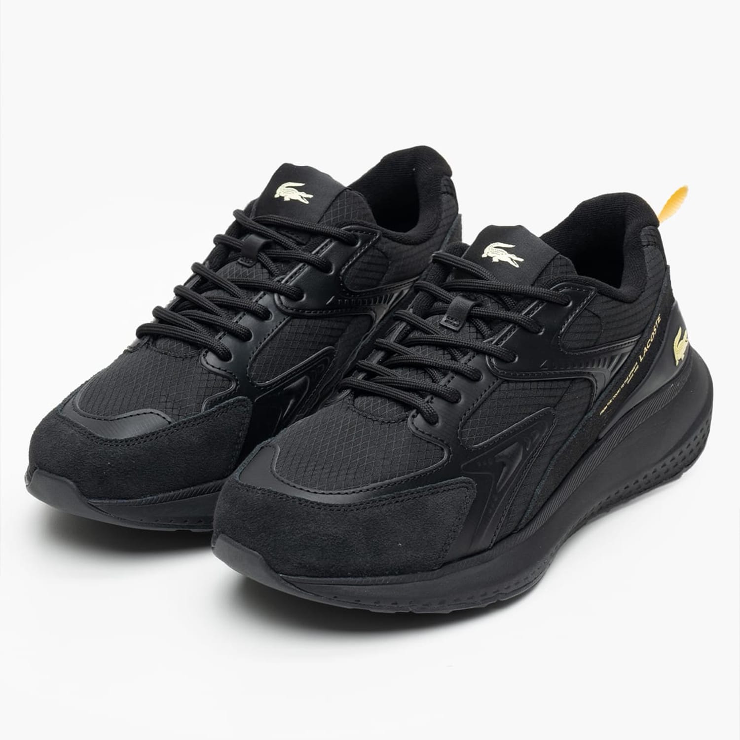 Ανδρικά Παπούτσια Casual L003.Evo.1 Μαύρο Δέρμα-Ύφασμα Lacoste Ανδρικά Παπούτσια Casual L003.Evo.1 Μαύρο Δέρμα-Ύφασμα Lacoste