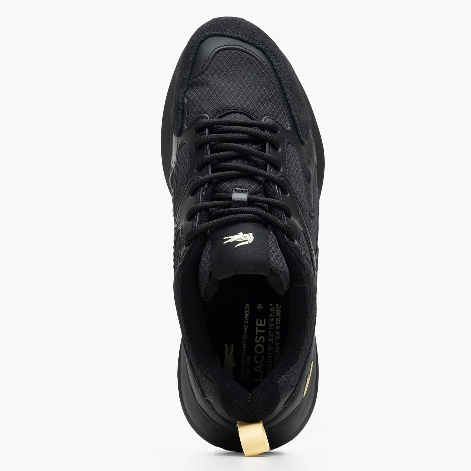Ανδρικά Παπούτσια Casual L003.Evo.1 Μαύρο Δέρμα-Ύφασμα Lacoste Ανδρικά Παπούτσια Casual L003.Evo.1 Μαύρο Δέρμα-Ύφασμα Lacoste