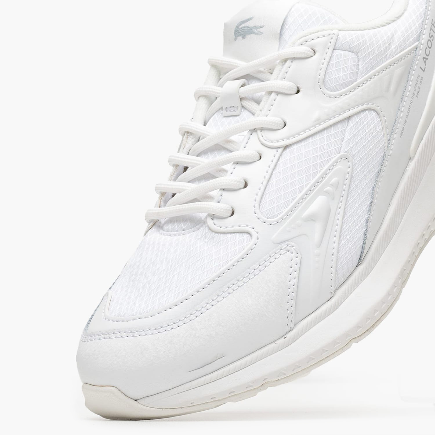 Ανδρικά Παπούτσια Casual L003.Evo.2 Άσπρο ECOleather-Ύφασμα Lacoste