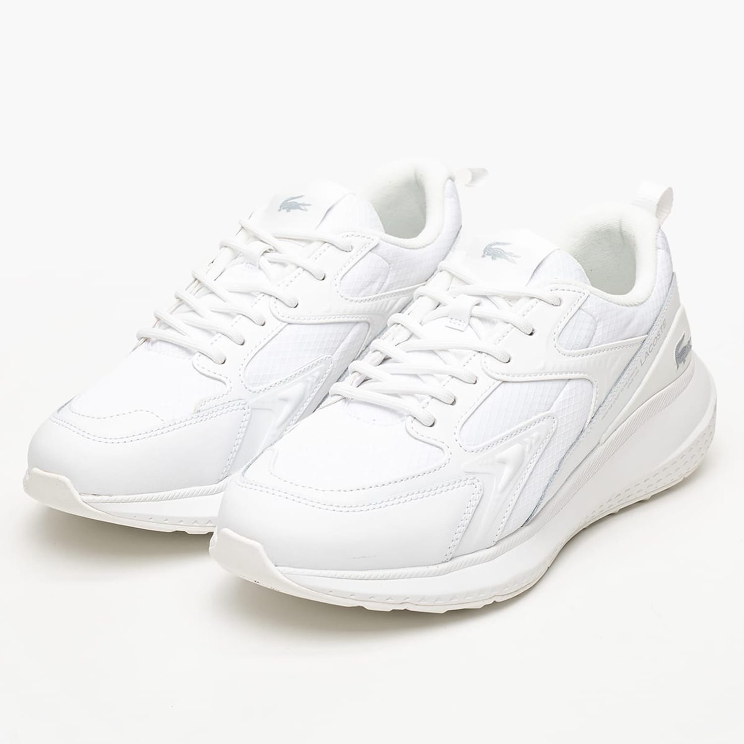 Ανδρικά Παπούτσια Casual L003.Evo.2 Άσπρο ECOleather-Ύφασμα Lacoste Ανδρικά Παπούτσια Casual L003.Evo.2 Άσπρο ECOleather-Ύφασμα Lacoste