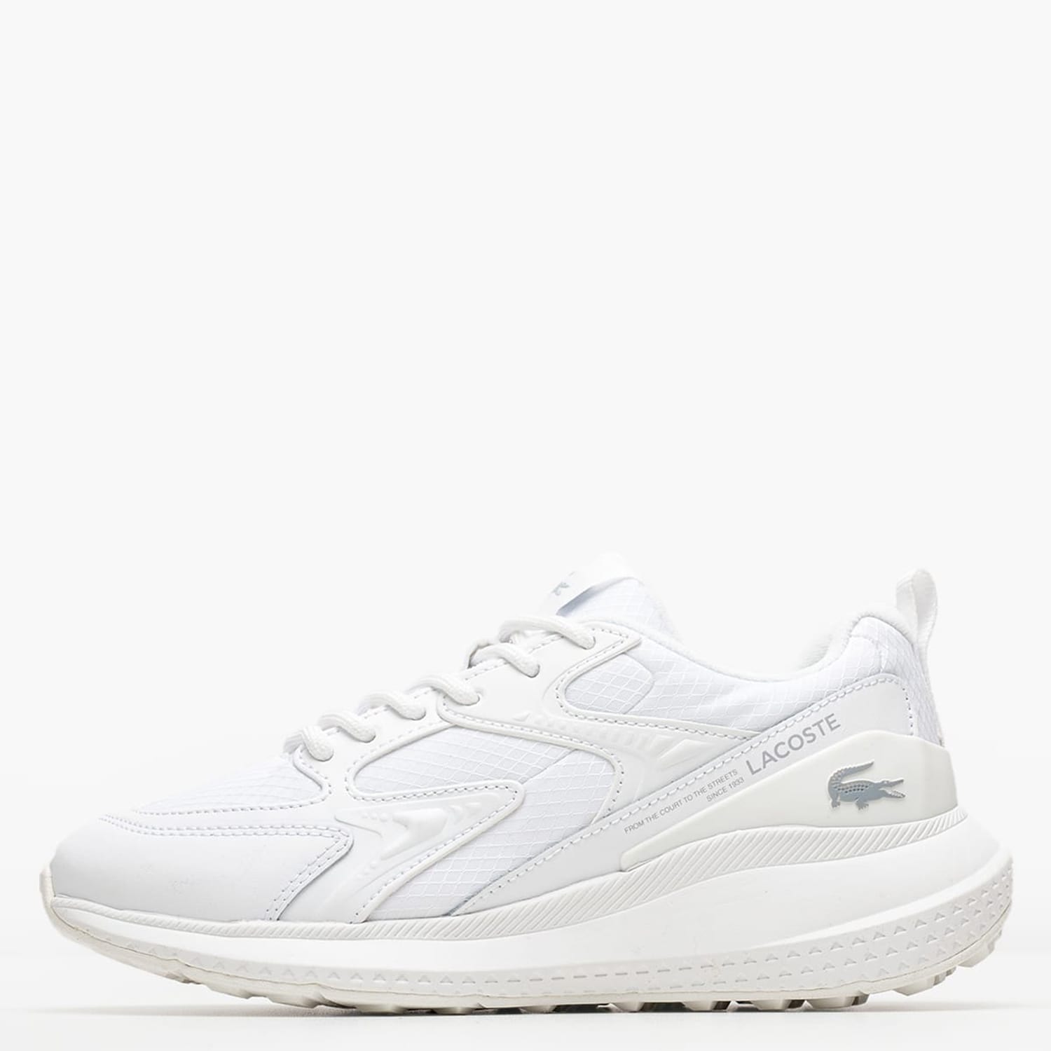 Γυναικεία Παπούτσια Casual L003.Evo125 Άσπρο ECOleather-Ύφασμα Lacoste