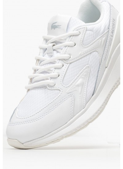 Women Casual Shoes L003.Evo125 White ECOleather-Fabric Lacoste