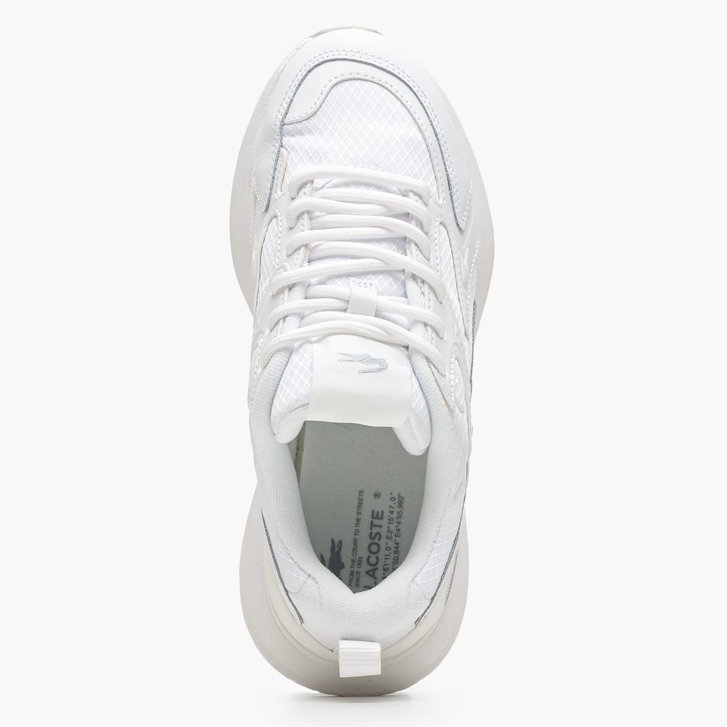 Γυναικεία Παπούτσια Casual L003.Evo125 Άσπρο ECOleather-Ύφασμα Lacoste Γυναικεία Παπούτσια Casual L003.Evo125 Άσπρο ECOleather-Ύφασμα Lacoste